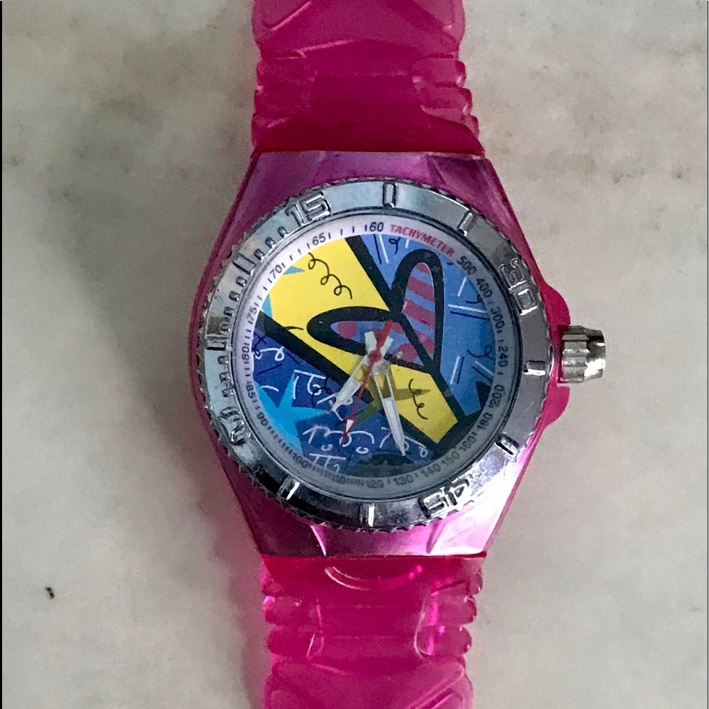 Fun Colorful Girly Hearts Fashion Summer Watch
